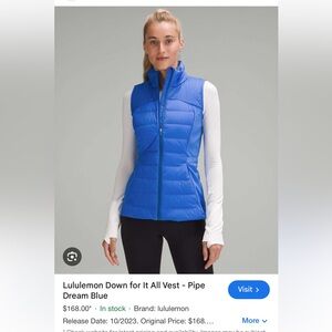 New with tags lululemon vest